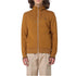 Fred Perry J7536 S81 Dark Caramel Hooded Zip Sweatshirt Mens S